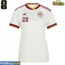 Spanien Pedri Gonzalez #20 Auswärtstrikot Frauen EM 2024 Kurzarm